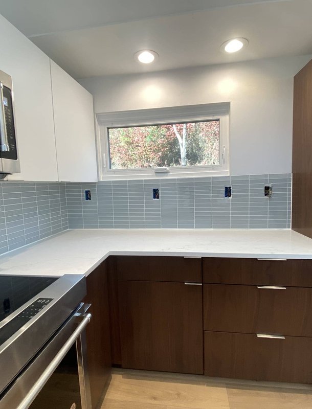 Kitchen remodel with new countertops
