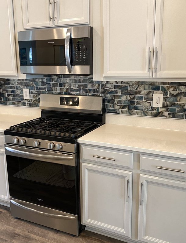 Modern kitchen appliance installation